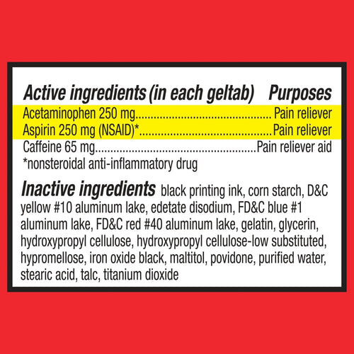 Equate Extra Strength Headache Relief Geltabs; 250 mg; 80 Count EasyOptionXY LLC