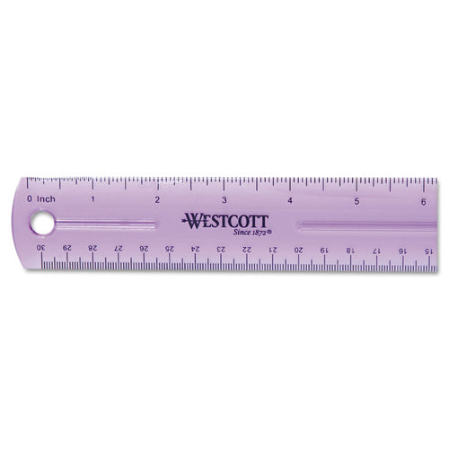 Westcott® Jeweltone Plastic Ruler