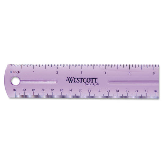 Westcott® Jeweltone Plastic Ruler