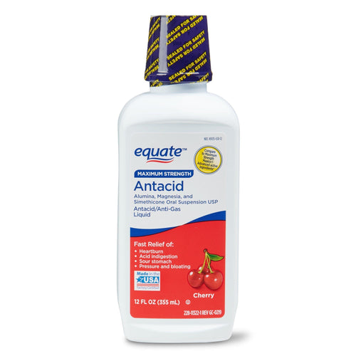 Equate Maximum Strength Antacid Liquid; Cherry; 12 fl oz EasyOptionXY LLC