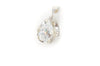Vintage Southwestern Style Large Cubic Zirconia Stone Sterling Silver Pendant