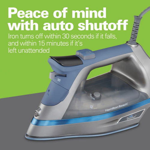 Hamilton Beach Durathon Nonstick Soleplate Iron with Digital Control Button, Model 19910 EasyOptionXY LLC