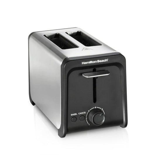 Hamilton Beach 2 Slice Toaster with Wide Slots, Bagel Function, Toast Boost, Stainless, New, 22997F EasyOptionXY LLC