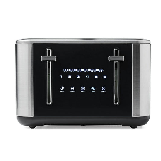 Farberware Touchscreen 4-Slice Toaster, Stainless Steel and Black, New EasyOptionXY LLC