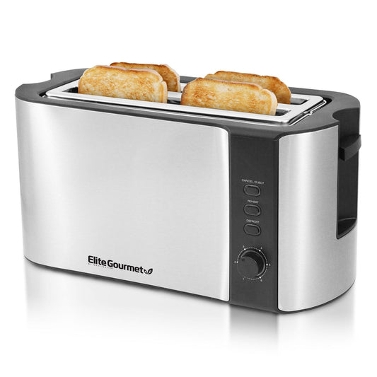 Elite Gourmet ECT-3100 4 Slice Long Toaster EasyOptionXY LLC
