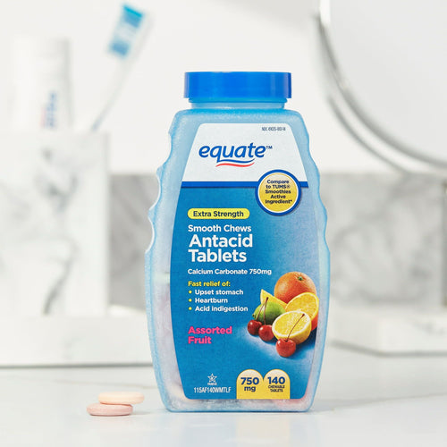 Equate Extra Strength Smooth Chews Antacid Tablets; Assorted Fruit; 140 Count EasyOptionXY LLC
