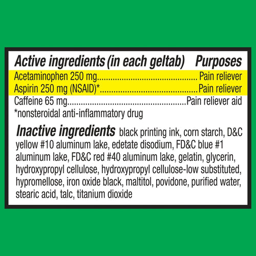 Equate Extra Strength Headache Relief Geltabs; 80 Count EasyOptionXY LLC