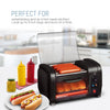 Elite Gourmet EHD-051B New Cuisine Hot Dog Roller and Toaster Oven, Black EasyOptionXY LLC