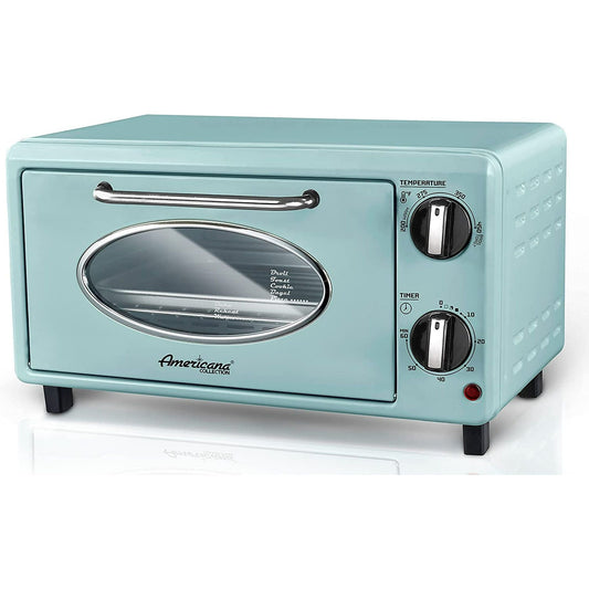 Elite Gourmet ETO147M New Collection Retro 2-Slice Toaster Oven, Mint EasyOptionXY LLC
