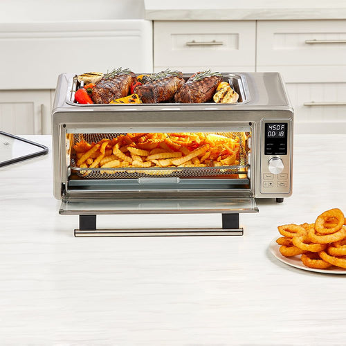 Emeril Lagasse Power Grill 360 Plus, 6-in-1 Electric Indoor Grill and Air Fryer Toaster Oven with Smokeless Technology, XL Family-Size Capacity EasyOptionXY LLC