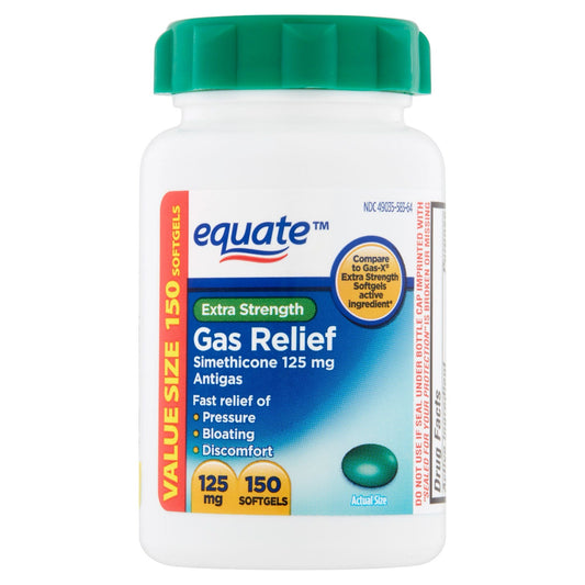 Equate Extra Strength Gas Relief Softgels Value Size; 125 mg; 150 Count EasyOptionXY LLC