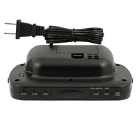 Equity 1.4 inch Day of Week Insta-Set Black LCD Alarm Clock, 30022 EasyOptionXY LLC