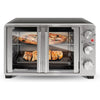 Elite Gourmet ETO2530M New Double French Door Toaster Oven fits 12" Pizza, Stainless Steel EasyOptionXY LLC