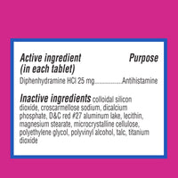 Equate Allergy Relief Tablets with Diphenhydramine HCl; 25mg Antihistamine; 100 Count EasyOptionXY LLC