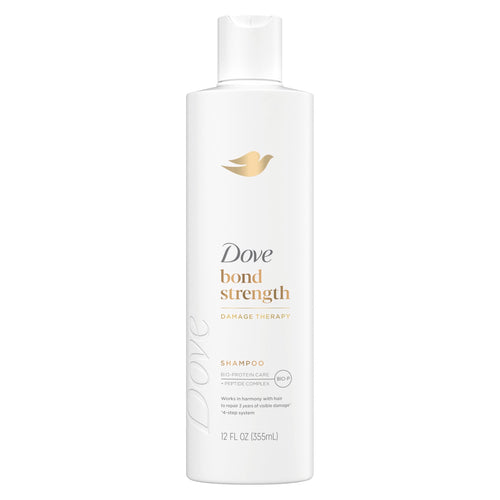 Dove Shampoo Bond Strength for Chemically Damaged Hair with Bio-Protein Care Technology and Peptide Complex 12 Fl Oz