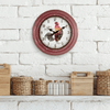 La Crosse Clock 12-inch Red Rooster Distressed Quartz Analog Wall Clock, 404-3630 EasyOptionXY LLC