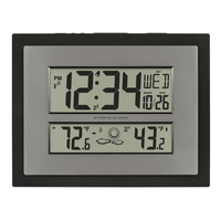 La Crosse Technology Atomic Digital Black & Silver Contemporary Clock, 512-65937-Int EasyOptionXY LLC