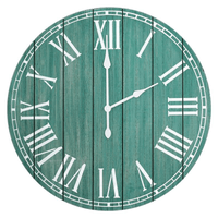 Elegant Designs Rustic Coastal Wood Plank 23 in. Large Wall Clock EasyOptionXY LLC