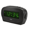 Equity 30226 Digital 0.60 inch Green LED Electric Black Alarm Clock EasyOptionXY LLC