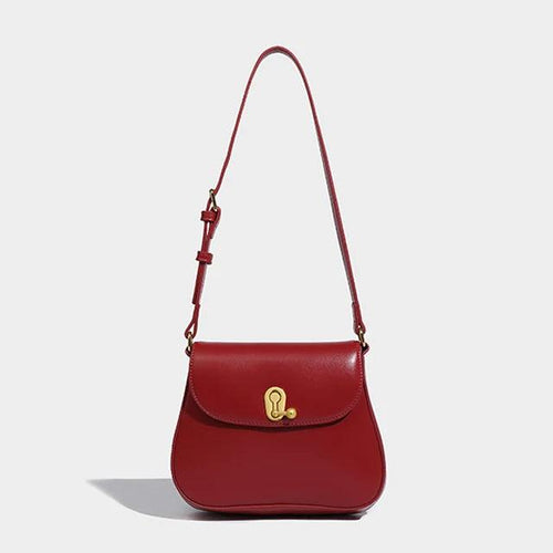 Luxury Retro Cowgirl Saddle Bag | Genuine Leather Brown Handbag