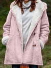Full Size Pocketed Long Sleeve Hooded Toggle Jacket – Stylish & Functional Outerwear for Women