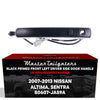 Exterior Door Handle Black Primed Replacement for Nissan Altima Coupe 08-13, Altima Sedan 07-12, Altima Hybrid 07-11, Sentra 07-12 OE Part # 80607-JA59A | Front Left Driver Side w/ Keyhole Cover
