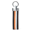 Multi-colored Leather Stripped Keychain