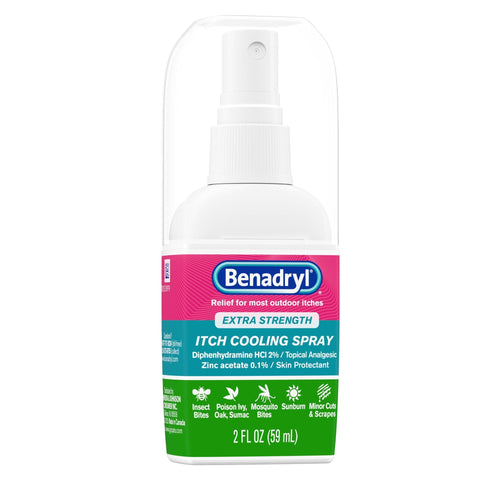 Benadryl Extra Strength Anti-Itch Cooling Spray; Travel Size; 2 fl oz EasyOptionXY LLC