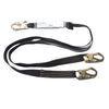 1 3/4” x 6’ Shock Absorbing Kevlar® Y-Lanyard with Double Locking Hooks Each End and 100% Tie-Off | 96516KY RatchetStrap.Com