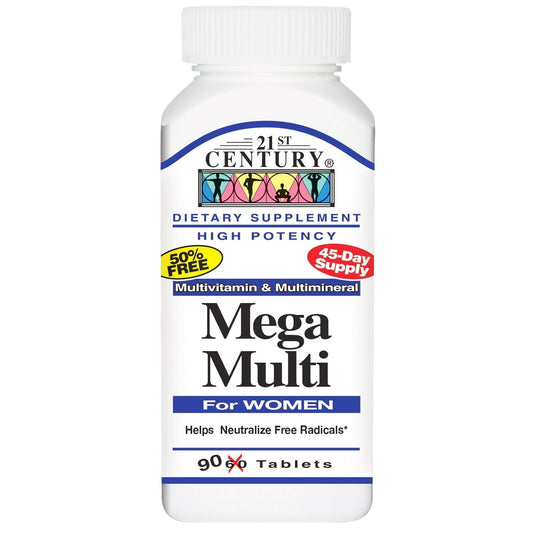 21st Century Mega Multi For Women, Multivitamin, Tablets