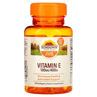 Sundown Naturals, Vitamin E, 180 Mg (400 IU), 100 Softgels ( Discontinued )