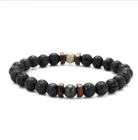 Epic Legendary Volcanic Stone Bracelet For Men And Women Lava Stone Stretch Yoga Bead Bracelet