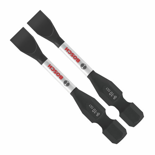 BOSCH ITDSL810202 2 pc. Driven 2 In. Impact Slotted #8-10 Power Bits