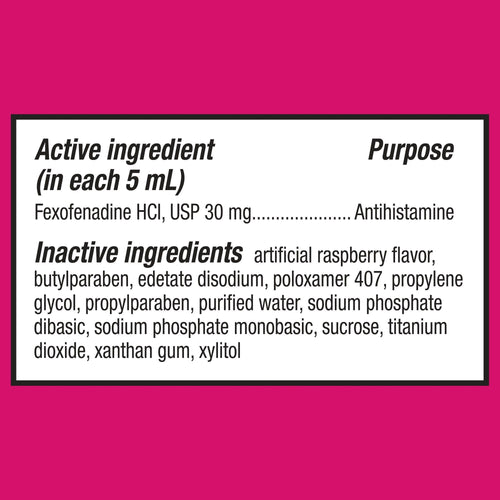 Equate Children's Allergy Relief Fexofenadine; Liquid Berry Flavor; 4 fl oz EasyOptionXY LLC