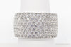 Vintage SW Cubic Zirconia Sterling Silver Band Ring - Size 7.5