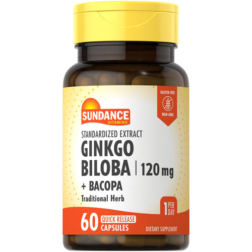 Sundance Vitamins® Ginko Biloba 120 mg Quick-Release Capsule, 60 EA