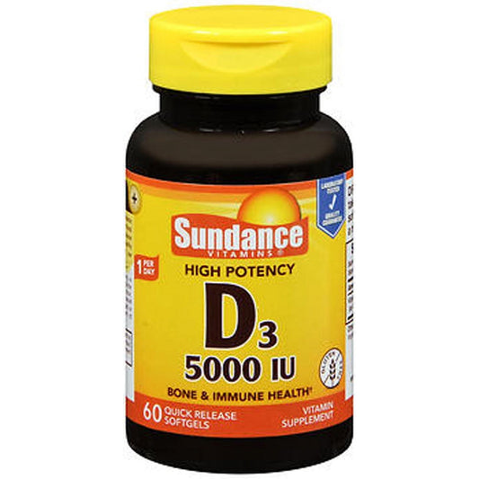 Sundance Vitamins Vitamin D3 High Potency - 60 Softgels