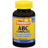 Sundance Vitamins  Men's Multivitamin & Mineral Formula ABC Complete Vitamins Caplets 60Ea