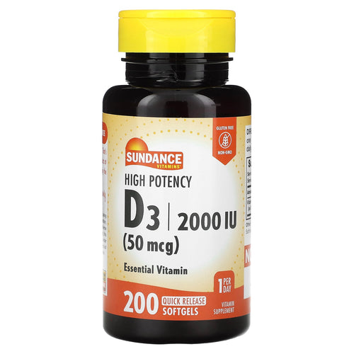 Sundance High Potency D3 Quick Release Softgels