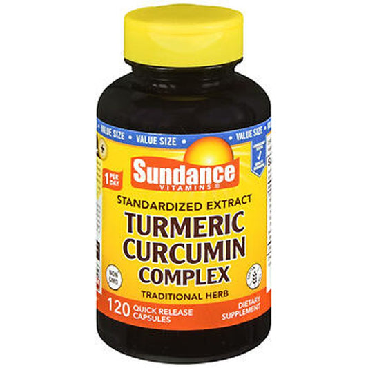 Sundance Standardized Turmeric Curcumin Complex, 120 Quick Release Capsules