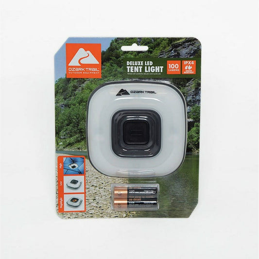 Ozark Trail 100 Lumen LED Tent and Camping Light (3 AA Batteries Included, Gray & Orange) EasyOptionXY LLC