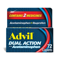 Advil Dual Action With Acetaminophen Pain and Headache Reliever Ibuprofen Tablets; 72 Count EasyOptionXY LLC