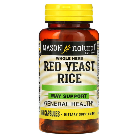 Mason Natural® Red Yeast Rice – Whole Herb Capsules