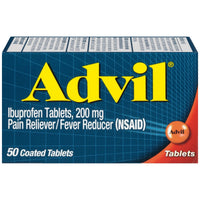 Advil Pain and Headache Reliever Ibuprofen Tablets; 200 mg; 50 Count EasyOptionXY LLC
