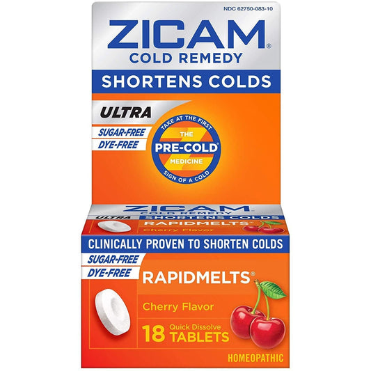 Zicam® Rapidmelts® Cold Remedy Ultra Cherry Quick-Dissolve Tablets, 18 EA