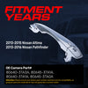 Exterior Door Handle Chrome Replacement for Nissan Altima (13-15), Pathfinder (13-16) OE Part # 80640-3TA3A, 80645-3TA1A, 80640-3TA1A, 80645-3TA0A | Front Left Driver Side w/ Keyhole