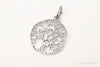 Vintage Tree Openwork Sterling Silver Pendant