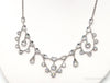 Antique Crystal Sterling Silver Necklace 16"