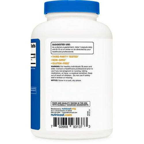 Ginger Root Extract, 2,200 mg , 240 Capsules, Nutricost EasyOptionXY LLC