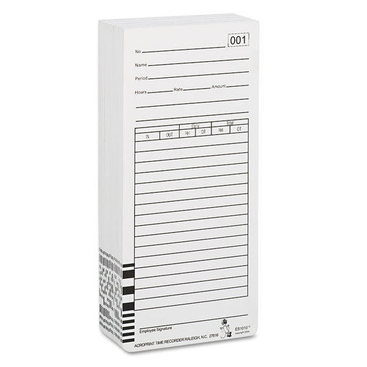 Acroprint® Cards for Acroprint Model ES1000